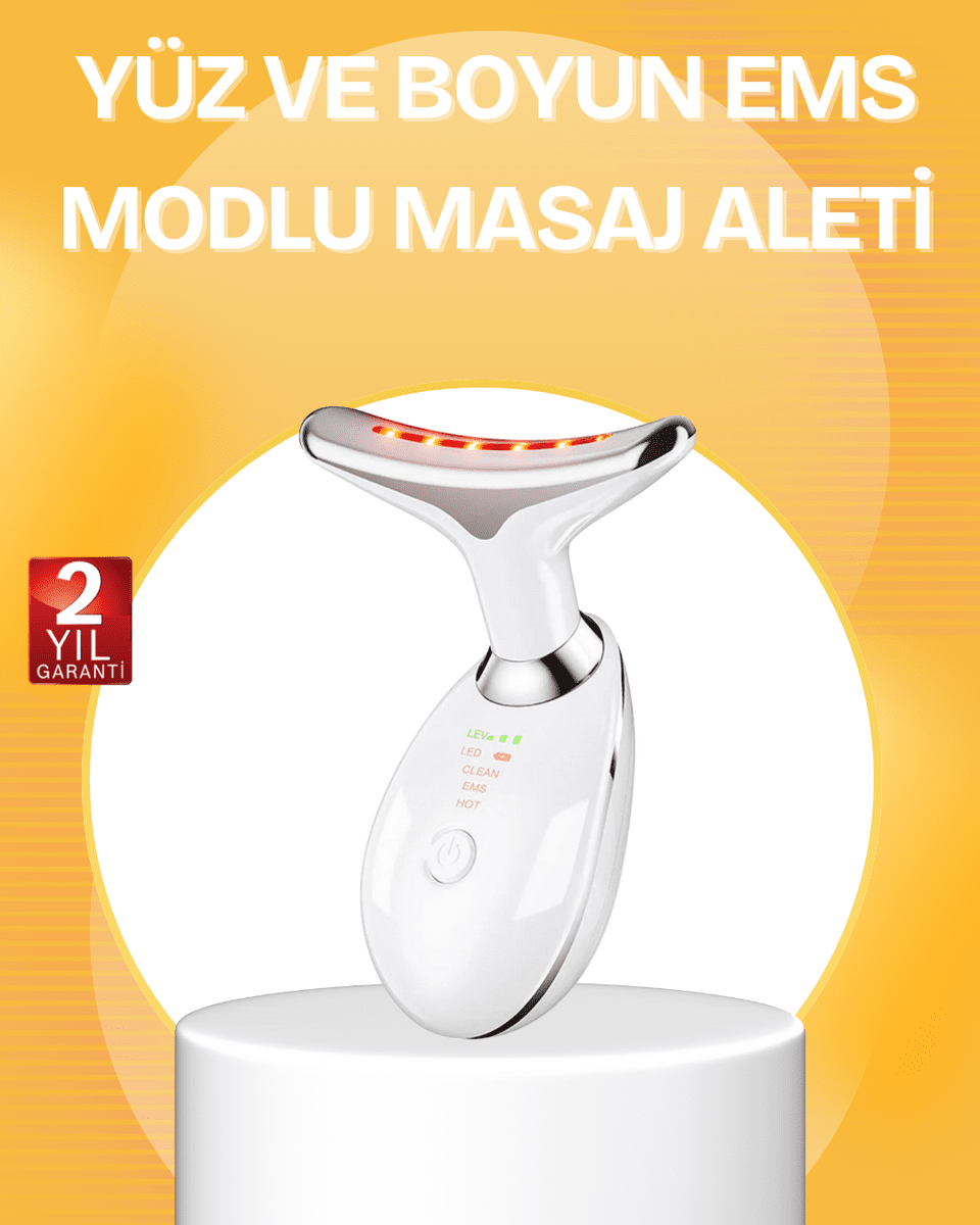7 Renk LED Işık Terapili Cilt Bakım Cihazı