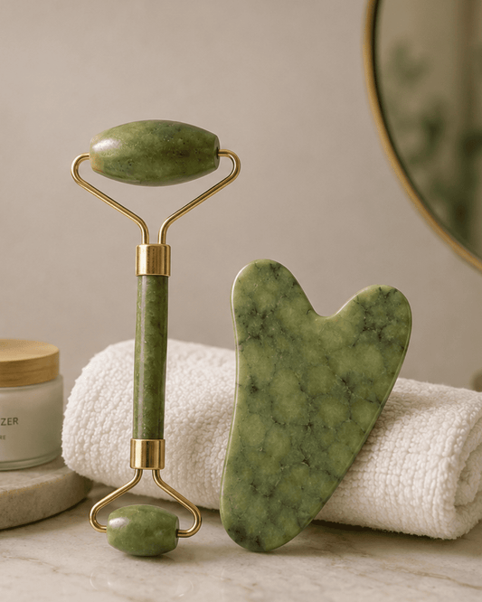Yeşim Taşı Roller ve Gua Sha Seti